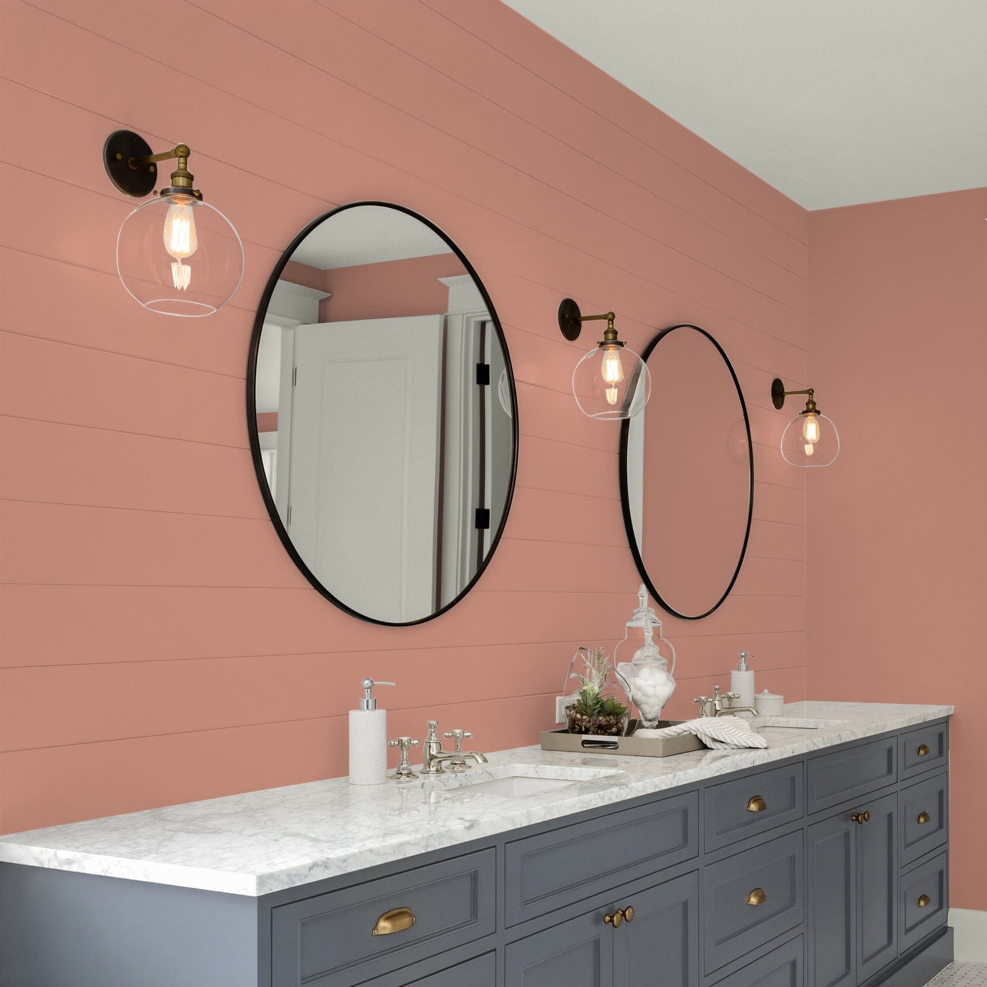 Glidden HEP Copper Trail / Orange, Eggshell Interior Paint with Primer, 1 Quart