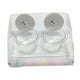 thumbnail image 3 of Comedero para Pájaros Transparente Acrílico con Doble Cuenco Accesorio para Jaula Percha Resistente Fácil de Limpiar Adecuado para Loros Lovebirds, 3 of 9