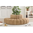 thumbnail image 2 of Meridian Furniture Arc Camel Velvet Modular Sectional, 2 of 7