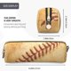 thumbnail image 3 of Easygdp Vintage Baseball para Estuche de Lápices de Cuero, Estuche de Papelería de Cuero, Estuche de Gran Capacidad con Cremallera, 3 of 7
