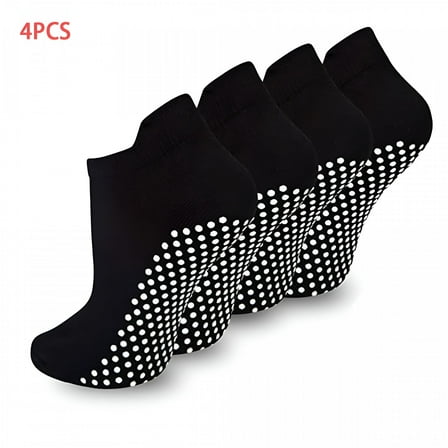 TELOLY Pairs Non Slip Grip Socks Yoga Pilates Hospital Socks Sticky Grippers for Men Women