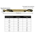 thumbnail image 6 of INC 10Pcs High Hardness Twist Drill Bit Different Specifications Wear-resistant Punch Tools Double-head Drill Bit for Bench Drills, 6 of 8