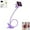 Purple, variant on Clearance! 1PCS Gooseneck Phone Holder for Bed Cell Phone Clips Bed Stand Holder 360 Adjustable Clamp Clip Overhead Cell Phone Mount Stand Long Flexible Lazy Arm Clips Holders, Gooseneck Phone Holder