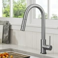 thumbnail image 4 of Kraus Oletto Contemporary Single-HandleTouch Kitchen Sink Faucet with Pull Down Sprayer in Spot Free Stainless Steel, 4 of 19