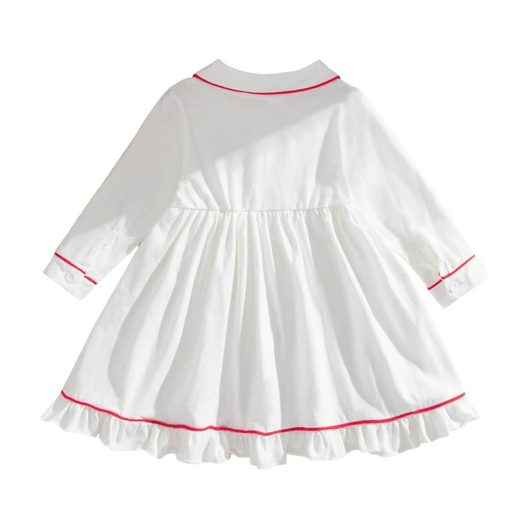 white christmas dresses Blakely Red Bow Christmas Bishop Smocked Dress – Lillie & Lilah main image 0