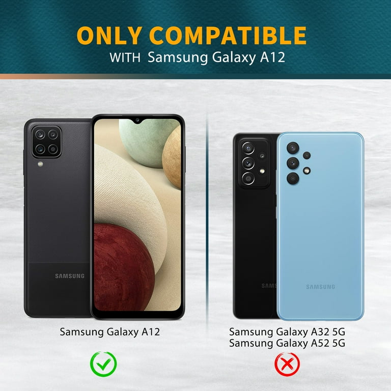 ExoGuard For Samsung Galaxy A12 Case,Clear Hard Back Case with