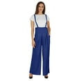thumbnail image 5 of Bimba Stylish Solid Dungaree For Womens Adjustable Strap Loose Rayon Romper Pants, 5 of 6