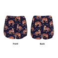 thumbnail image 6 of Uemuo Leopard Print Pattern Women's Athletic Shorts High Waisted Running Shorts with Liner Pockets Gym Elastic Workout Shorts-, 6 of 9