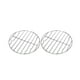 thumbnail image 1 of 2x parrillas de carbón para para cocinar, para viajes, picnic, camping, parrilla, 25,28 cm, 1 of 9