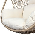 thumbnail image 4 of GORTES Wicker Egg Hanging Chair with C-Stand, Natural, 4 of 9