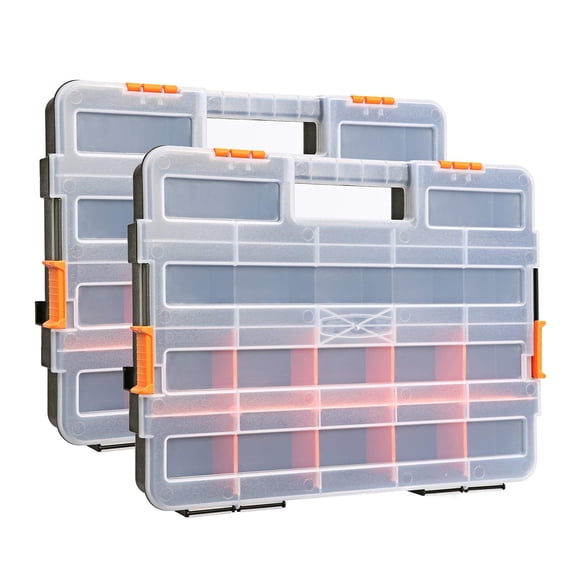 Organizador para caja de herramientas MIXPOWER de 15" - 2 piezas, 34 compartimentos
