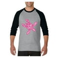 thumbnail image 1 of MmF - Mens Raglan Sleeve Baseball T-Shirts, up to Size 3XL - Sea Turtle Hawaii, 1 of 4