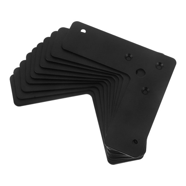 10 soportes de esquina para estantes, placas de soporte de reparación, soportes de esquina planos