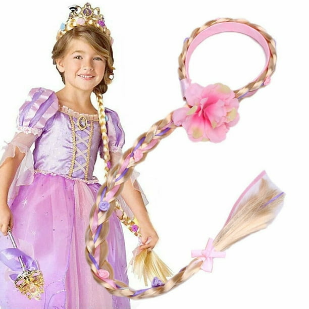 Fashion Princess Dress up Wigs Rapunzel Hairpiece Cosplay Braided