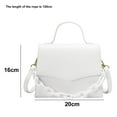 thumbnail image 2 of Bolso de mano creativo con personalidad de moda, bolso bandolera de un solo hombro blanco, 2 of 5