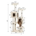 thumbnail image 4 of Armarkat Classic Cat Tree Model A6702, 67 inch Beige, 4 of 6