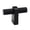 Black, variant on Alno A2901-MB Vita Bella 1-3/4" Modern Knurled T Bar Cabinet Knob / Drawer Knob - Black