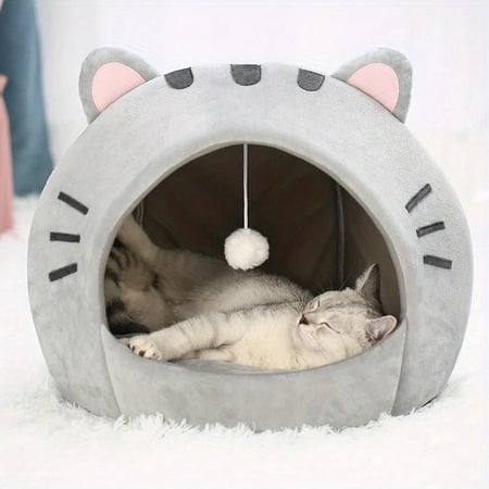 DABEI Cozy Cat Cave: Keep Your Furry Friend Warm And Snug In This Cute Pet House!