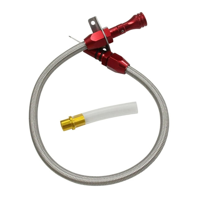 Varilla de medición de transmisión Longitud total 71,5 cm Reparación de automóviles rendimiento Fácil de instalar Flexible para 700R4 TH350 -400 Rojo