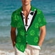 thumbnail image 4 of Ceisia St. Patrick's Day Men's Unisex Hawaiian Shirt | Summer Beach Casual Short Sleeve Button Down Gift Printed Top, 4 of 9