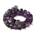 thumbnail image 3 of 2strands Amethyst Beads Strands Cube Grade A 8~9x8~9x8~9mm Hole: 1.2mm about 38~39pcs/strand 15.08~15.35 inch(38.3~39cm), 3 of 5