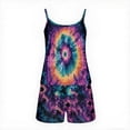 thumbnail image 4 of Tnhcen Women's Tie-Dye Print Pajama Set | 2025 Summer Comfortable Sleepwear | Lightweight Stretchy Loungewear for Women | Casual Home Outfit PJs S-2XL, 4 of 5