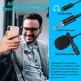 thumbnail image 2 of YOPTOP Lavalier Lapel Microphone with 3.5mm Earphone Jack and USB Adapter,Professional Omnidirectional Mini Clip on MIC,for PC,Smartphone,YouTube,Facebook,TikTok, 2 of 6