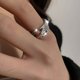 thumbnail image 5 of Anillo Ancho Plateado Ganfancp para Mujer Boho Pulgar Abierto Ajustable 1X, 5 of 5