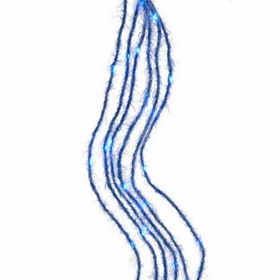 Kurt Adler 120-Light Teal Fuzzy Multi Strand LED Set