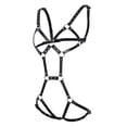 thumbnail image 1 of Arnés de cuerpo completo ajustable de cuero para mujer Sunnimix, 1 of 8