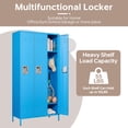 thumbnail image 4 of Fesbos Locker, Metal Locker for Employees, Large Steel Storage Locker Cabinet-3 Doors Lockers Organizers for School Gym Home Office Staff,Unassembled, 4 of 6
