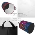 thumbnail image 2 of Fotbe Heart Confetti on Glitter Pattern Laundry Basket with Handles, Waterproof Large Laundry Hamper, Wash Bag for Corner Dorm, Rolling Laundry Basket with Handles-Small, 2 of 6