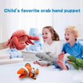 thumbnail image 2 of Hand puppet crab puppet, 13-inch crab simulation plush puppet stuffed crab toy, crab hand puppet with movable mouth puppet role-playing teaching, 2 of 4
