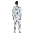 thumbnail image 4 of FORMRS Onesies Pajama for Adults Unisex Hoodie Winter Jumpsuit One Piece Sleepwear, Sizes S-2XL, Blue Ice Hockey, 4 of 7