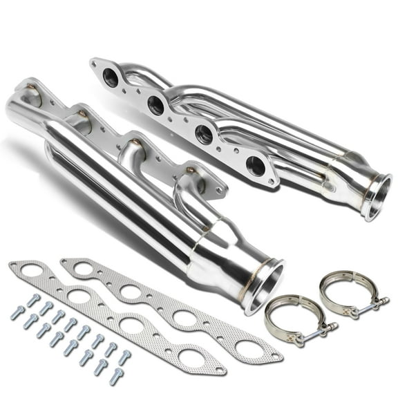 DNA Motoring TM-BBC-S-VB-3 For 1966 to 1995 Chevy / GMC Anodized Stainless Steel 1 -5 / 8" OD 3" V -Band Front Mount Exhaust Turbo Manifold