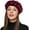 Burgundy, variant on Beret Hats for Woman Women's British Style Beret Hat for Four Seasons Personality Style Punk Beret Hats for Ladies