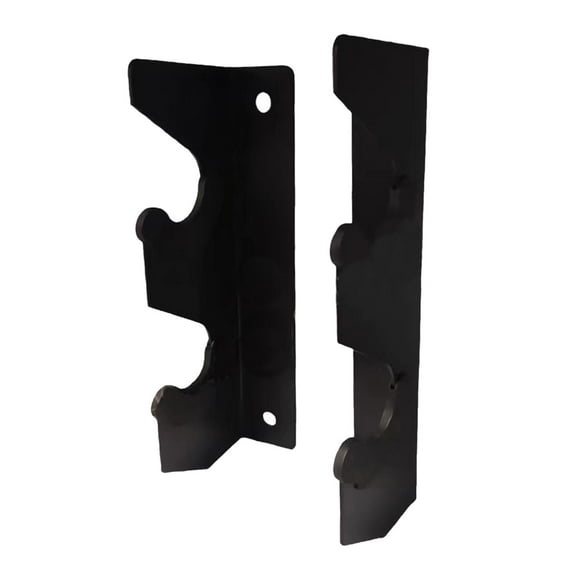 Estante para barra montado en la pared, organizador colgante Vertical, soporte para barra para entrenamiento con pesas, gimnasio comercial, 2 uds.