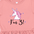 thumbnail image 4 of Inktastic Third Birthday Cute Unicorn Girls Toddler Dress, 4 of 5