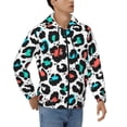 thumbnail image 4 of Zip Up Hoodies for Men - Multicolor Leopard Print Long Sleeve Comfrt Men'S Fashion Hoodies & Sweatshirts, Jackets for Men Hoodies Pullover Clothing Clothes with Pouch, 4 of 5