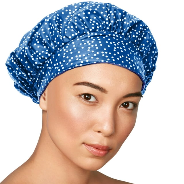 TIARA Shower Cap for Women, Terry Lined – Leak-Free, Washable and Waterproof Shower Cap – Reusable Shower Cap for all H