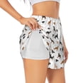 thumbnail image 2 of Bixox Women's Labrador Retriever Dog pattern 2 in 1 Running Shorts - Lightweight Athletic Workout Gym Yoga Shorts Liner with Pockets - X-Large, 2 of 7