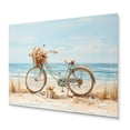 thumbnail image 2 of Designart "Bicycle Calm Pedaling By The Beach V" Transportation Metal Art Print, 2 of 5