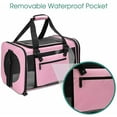 thumbnail image 3 of Basstop Cat Dog Carrier Portable Bag Outing Travel Foldable Pets Shoulder Bag Handbag for Puppy Kitten Air Transport, 3 of 8