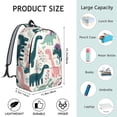 thumbnail image 5 of Cute Dinosaur Pattern Backpack for School,Cute School Bag,Schoolbag with Adjustable Shoulder Straps & Padded Back,15.7"x11.8"x5.5", 5 of 5