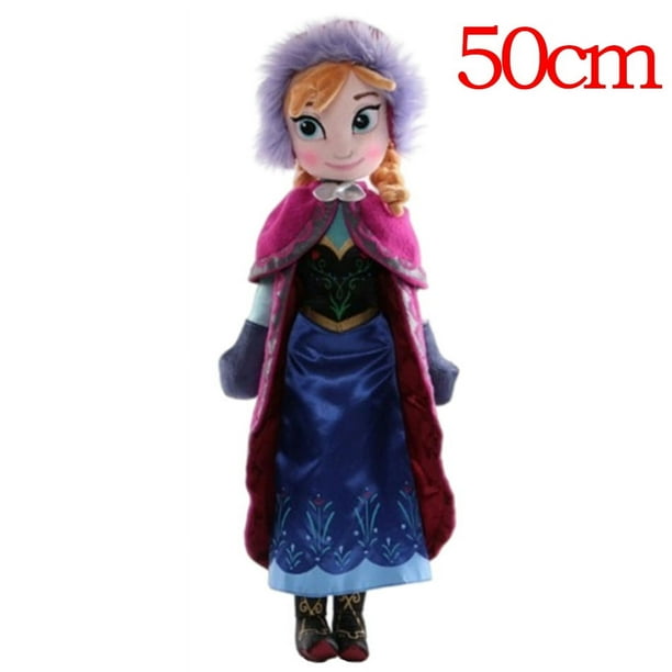 Muñecas de Frozen Anna Elsa de 40-50CM, reina de la nieve, princesa Anna Elsa, juguetes de peluche de Frozen, juguetes para niños, regalo de cumpleaños y Navidad