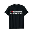thumbnail image 1 of [100% algodón] Camiseta "Amo a mi novia bajita", para niña, niño, pareja, San Valentín, novia, 1 of 6