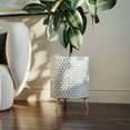thumbnail image 2 of Aspire Home Accents Honeycomb Mid-Century 12.25" x16" H Multicolor Metal Plant Planter, 2 of 5