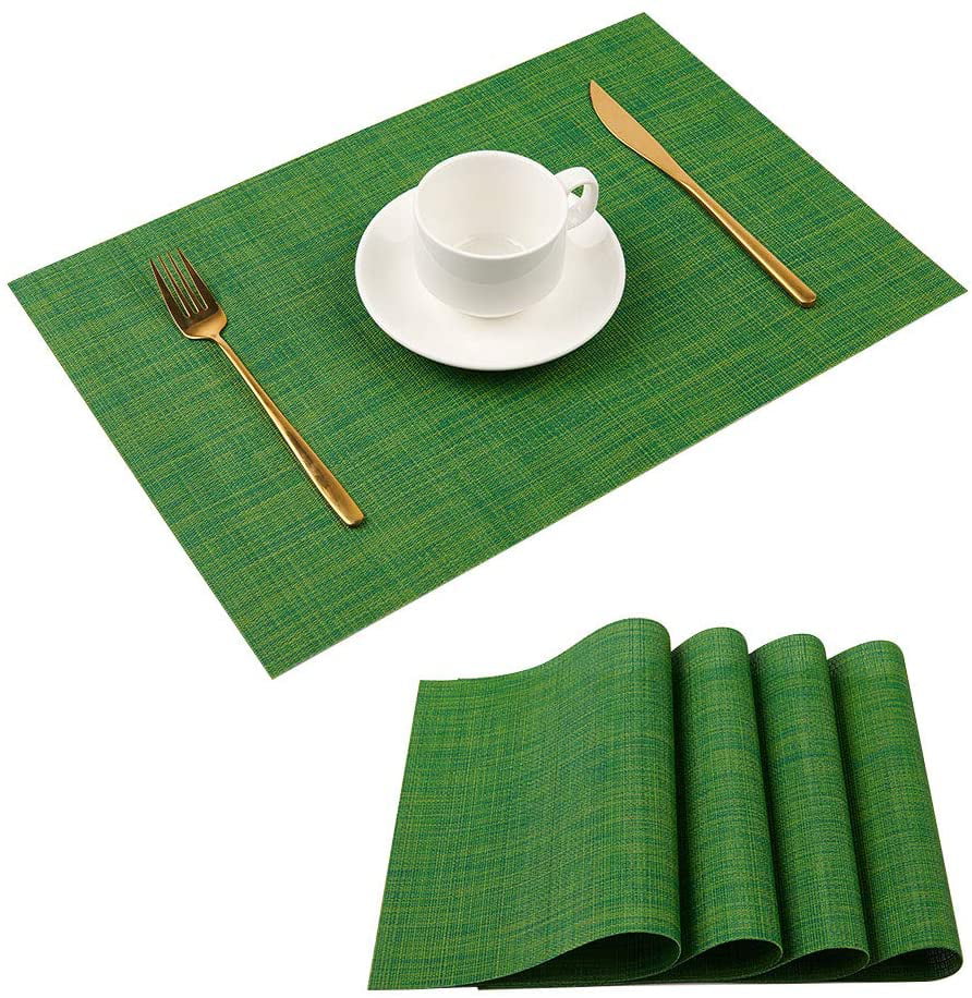 Personalized Custom PVCWoven Placemat Dining Durable Table Place Mat Insulation 