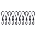 thumbnail image 1 of koolsoo 10Pcs Bungee Cord Outdoor Elastic Rope for Tarps Camping Accessories Outdoor Black, 1 of 9