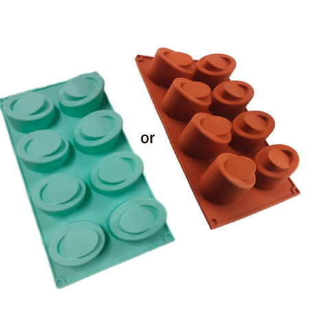 

QUSENLON 8-Cavity Silicone Chocolate Moulds Silicone Cake Mould Silicone Mouse Molds Gold Ingot Shapes Baking Accessories Gadgets